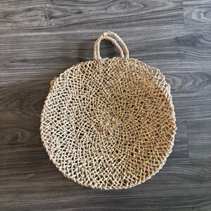 Statement Purse Natural Woven Handbag